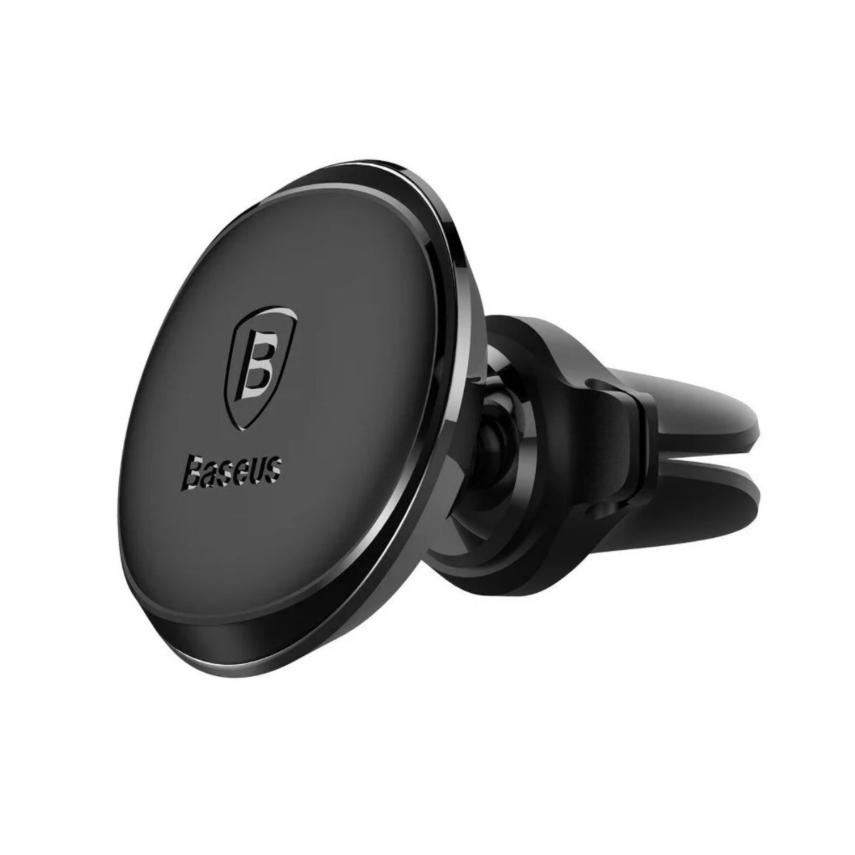 Soporte Celular Auto Magnetico Cable Clip Negro BaseUs