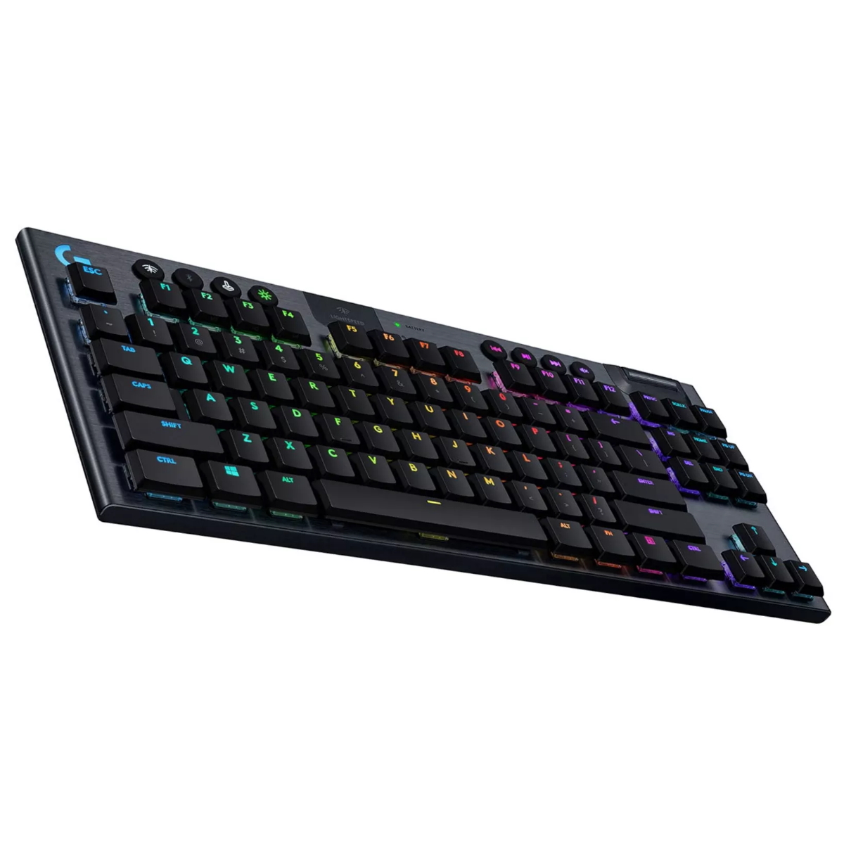 Teclado Gamer Mecanico Inalambrico G915 RGB S/ Teclado Numerico TKL Switch Brown Logitech