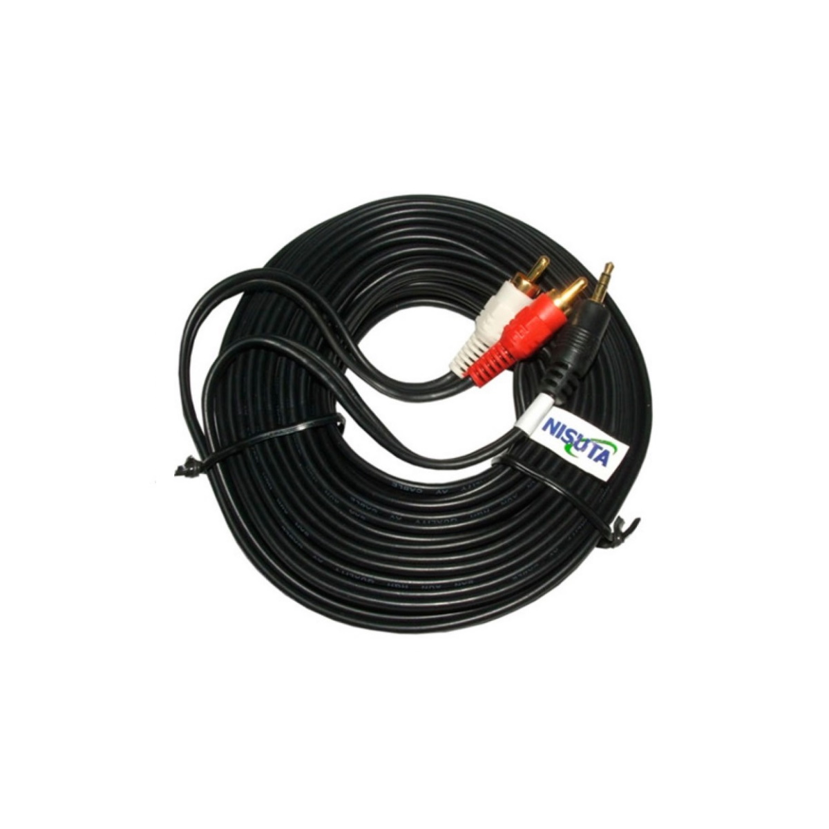 Cable Audio Auxiliar 3.5mm A 2 Rca 5m Nisuta