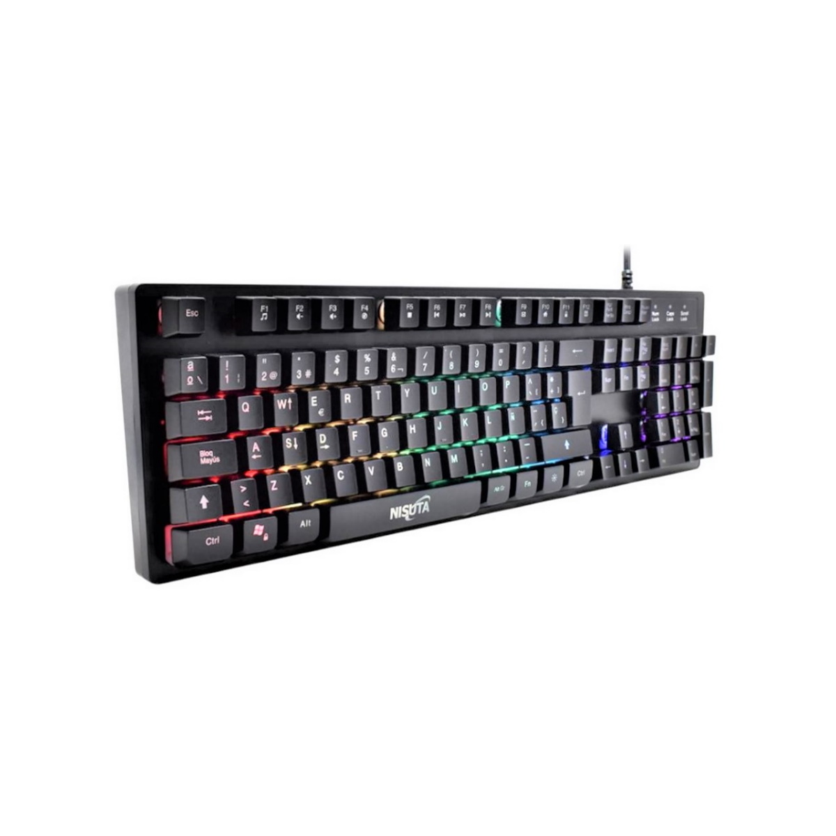 Teclado Gamer Retroiluminado Ns-kbg5rl Nisuta