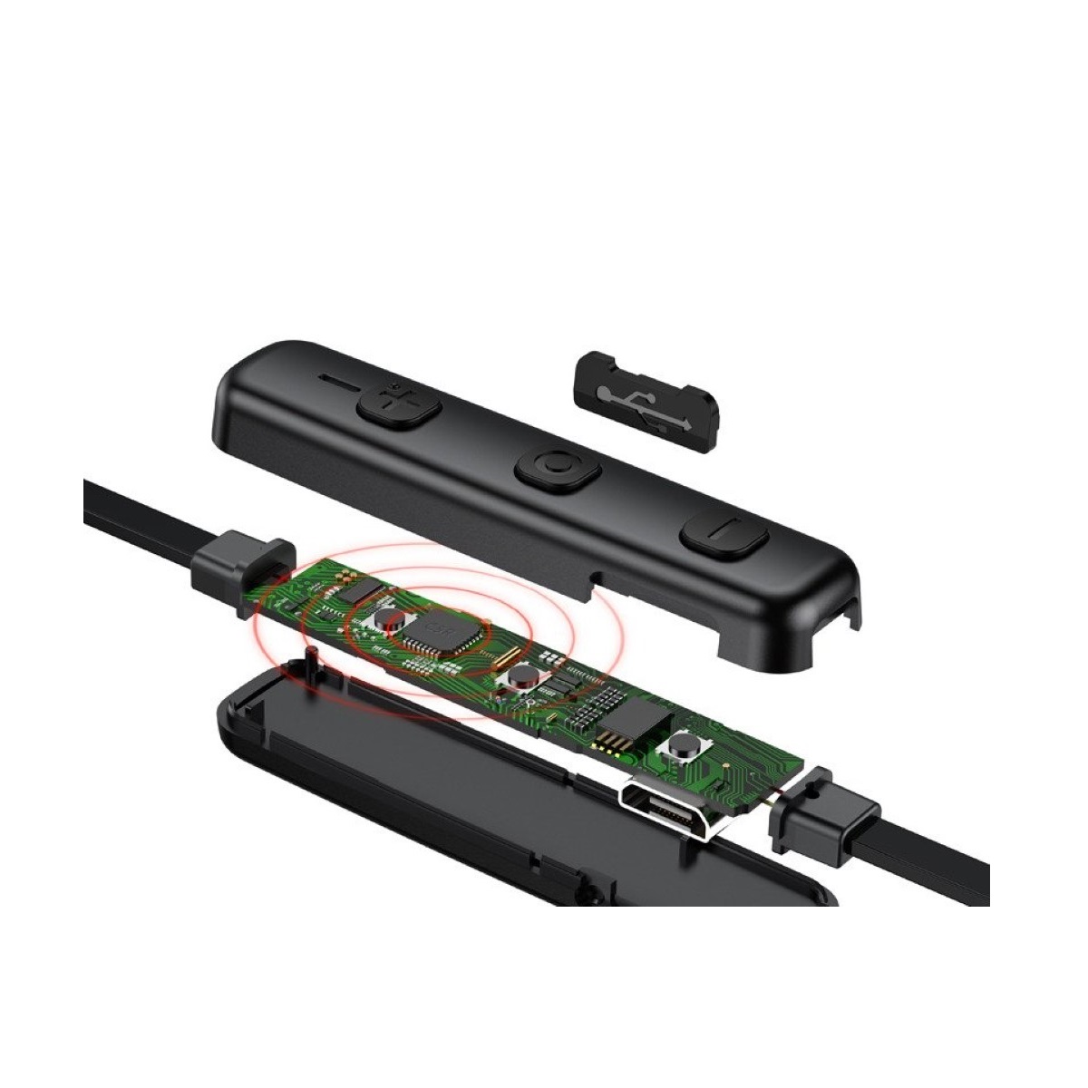 Auriculares Bluetooth In Ear Ngs-07-19 Rojo y Negro BaseUs