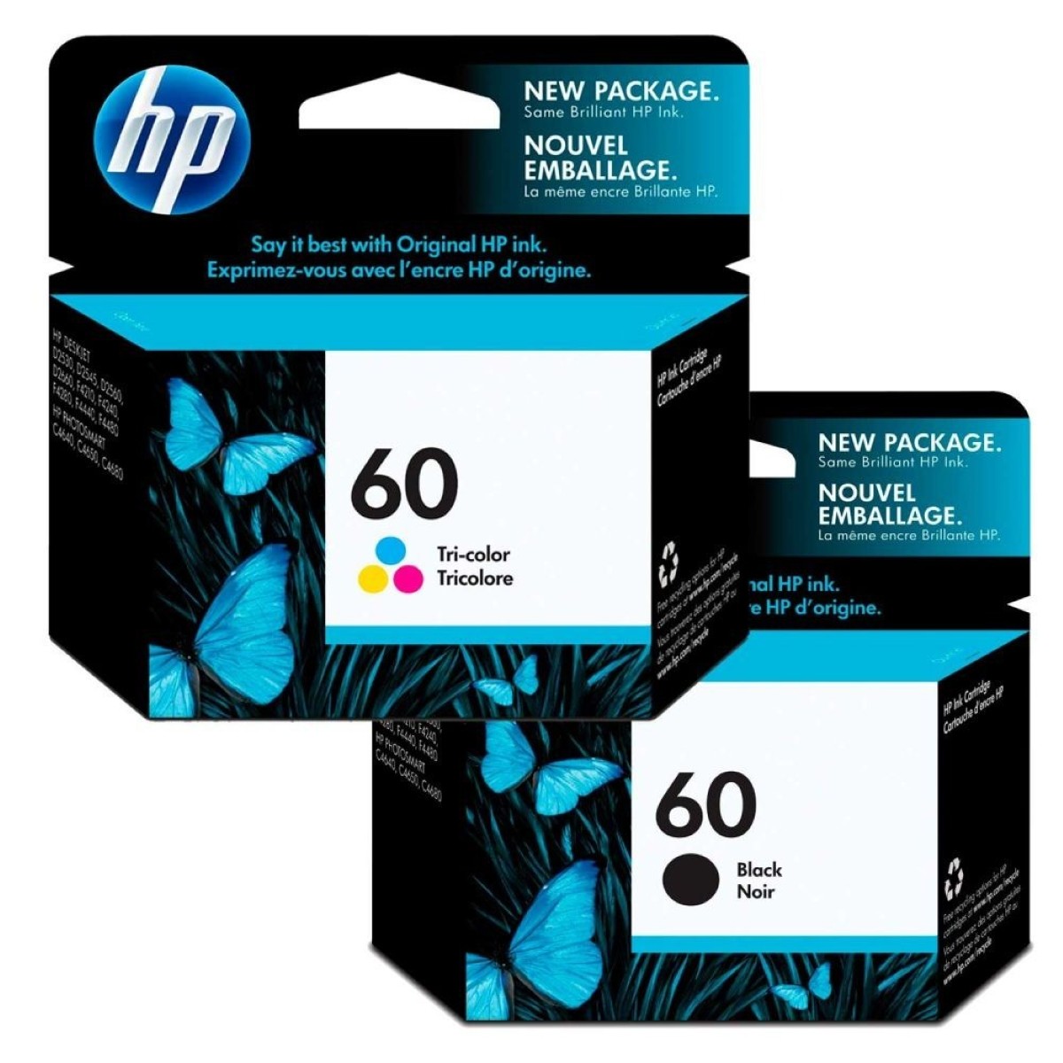 Cartucho HP 60 Negro Original