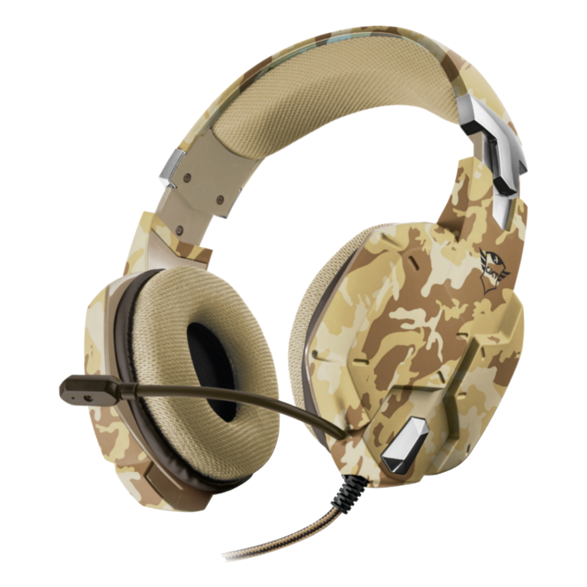 Auriculares Gamer Cable Vincha Gxt 322D Carus Camuflado Arena Trust