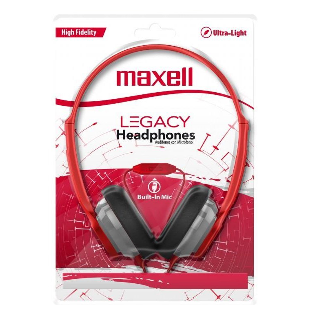 Auriculares Vincha HP-360 Rojo Maxell