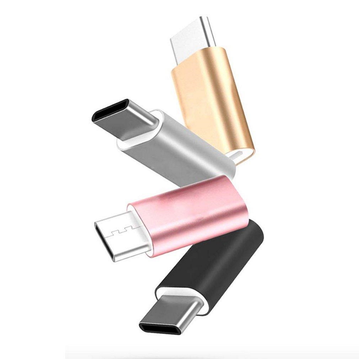 Adaptador MicroUSB Hembra a USB C Macho Metal Ditron