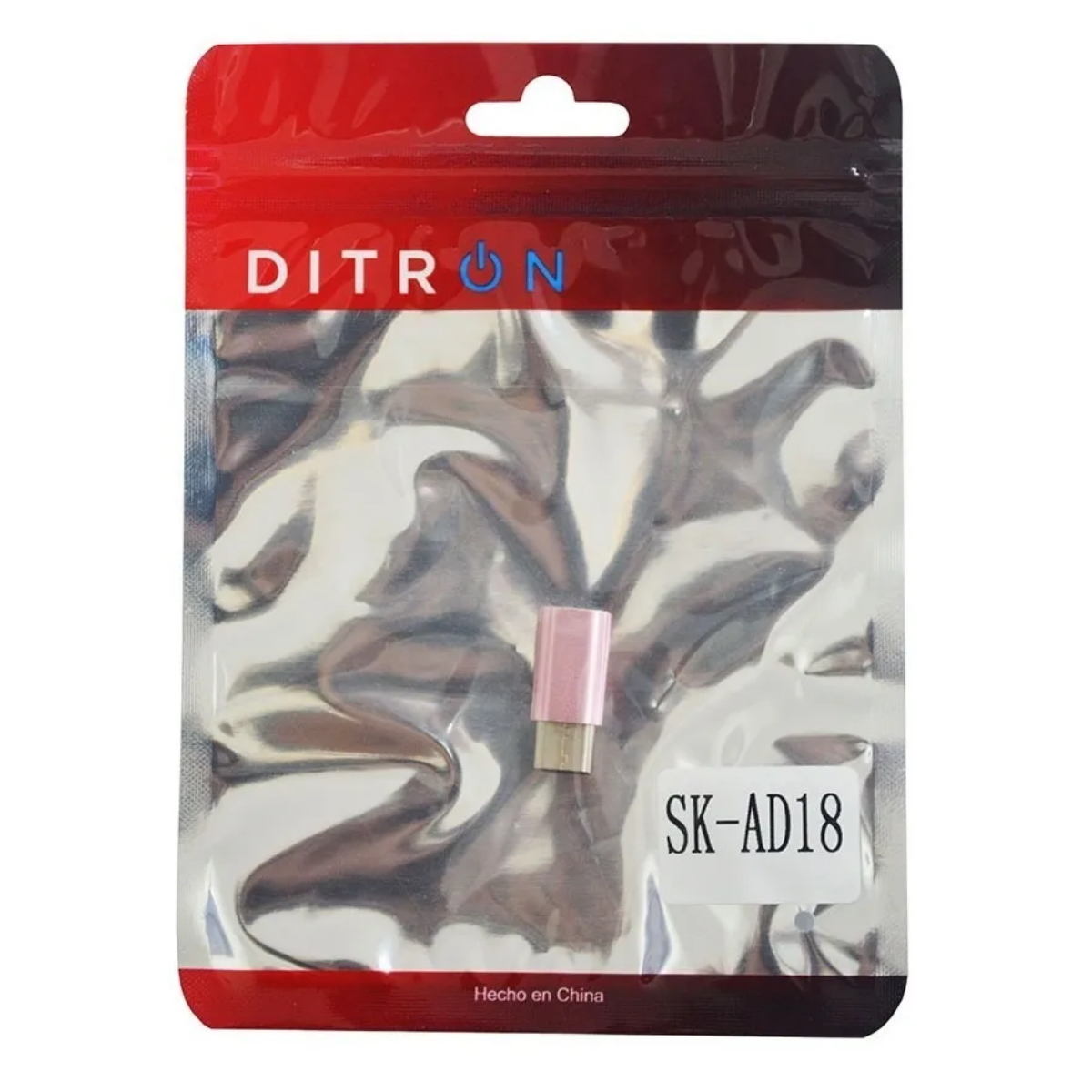 Adaptador MicroUSB Hembra a USB C Macho Metal Ditron