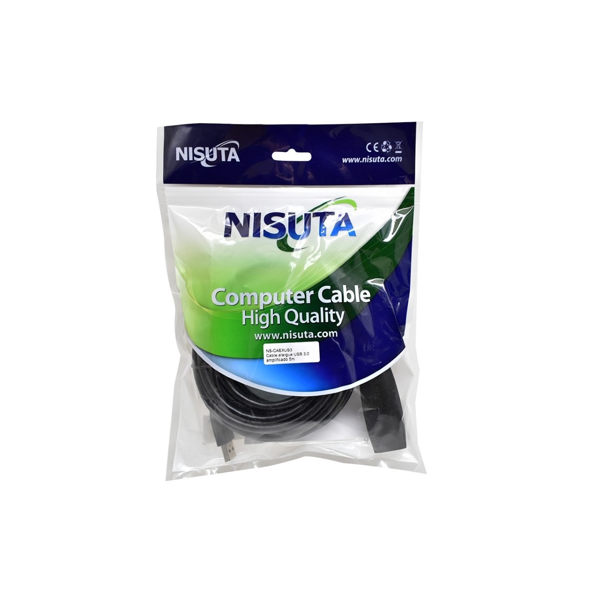 Cable Alargue Usb 5m 3.0 Amplificado Nisuta