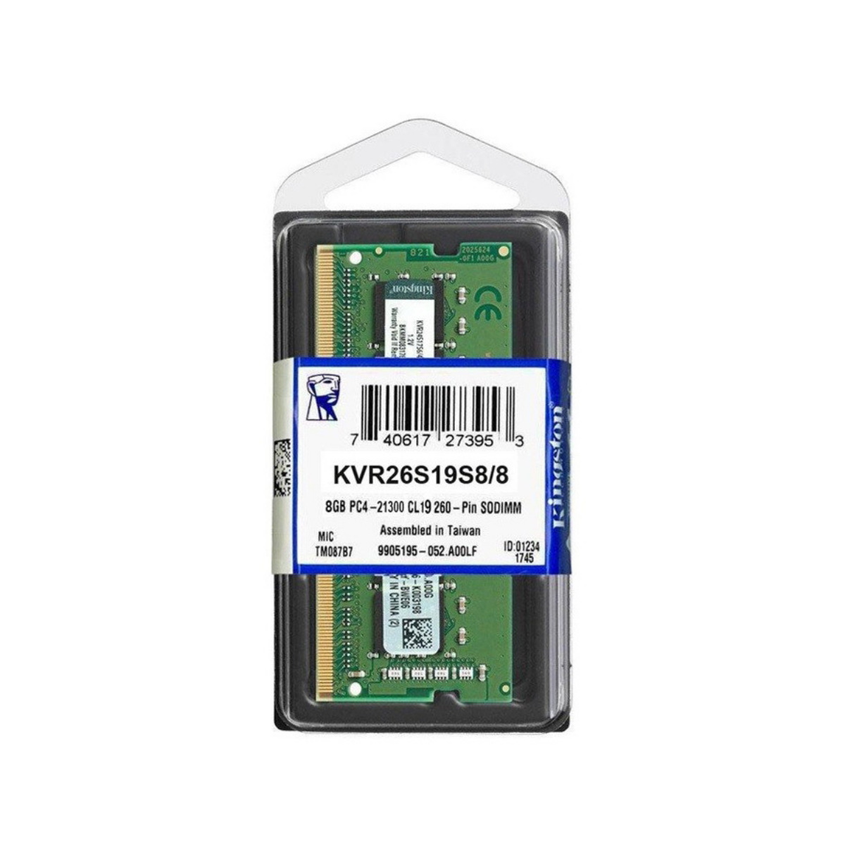 Memoria Ram Notebook Sodimm DDR4 8GB 2666Mhz Kingston