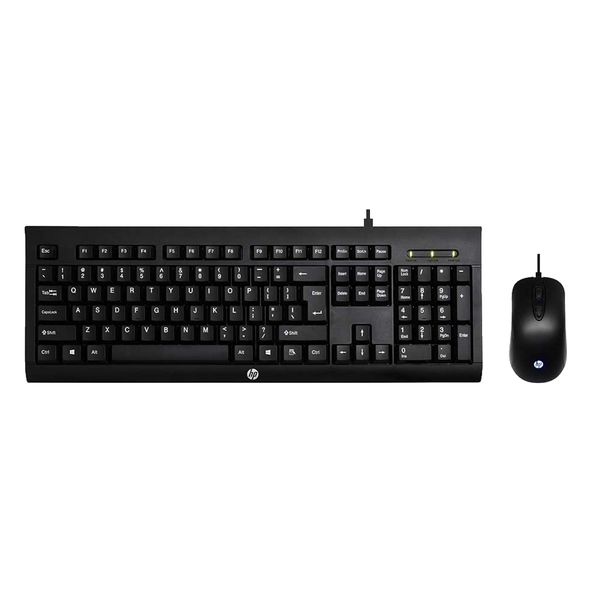 Kit Teclado Mouse Gamer KM100 Negro HP