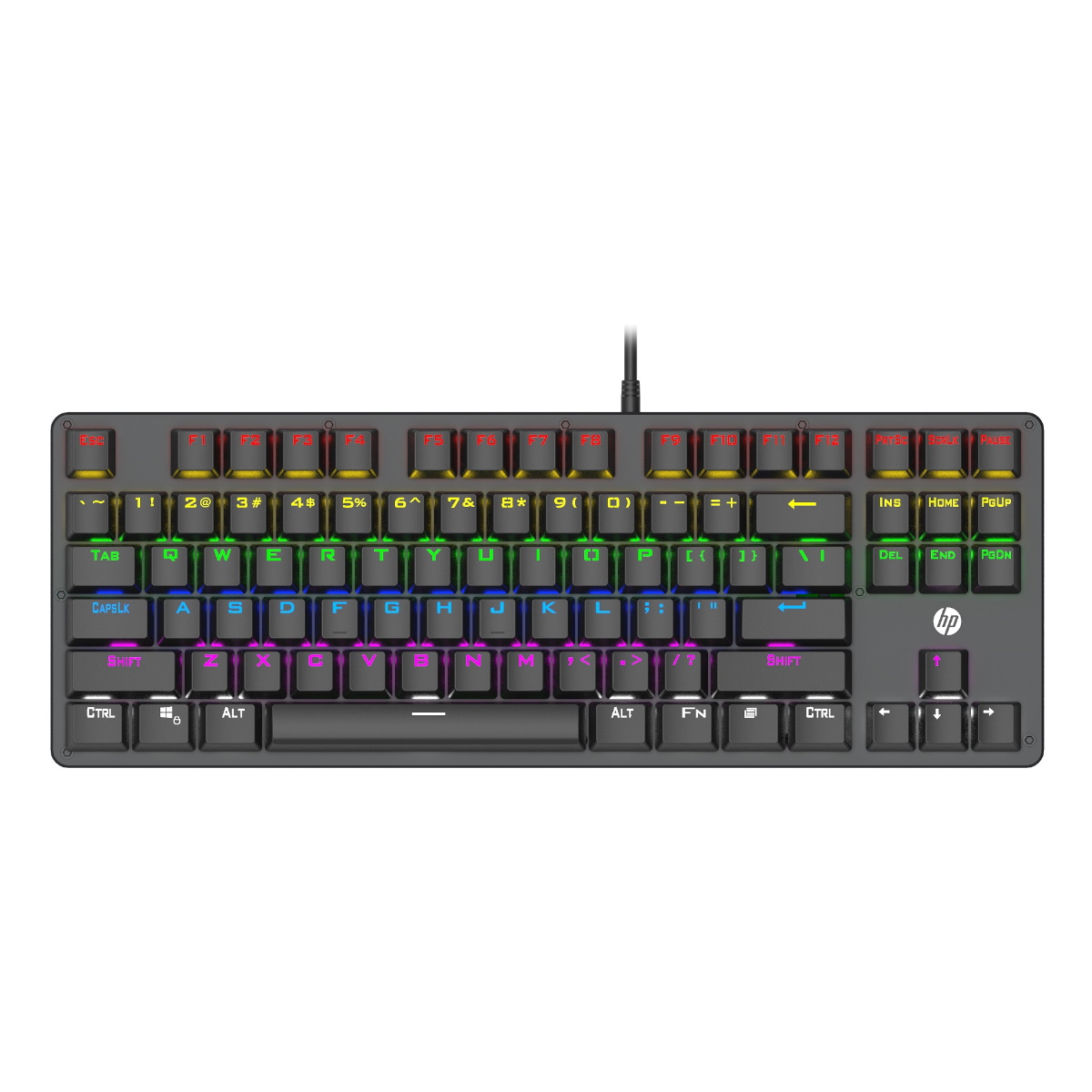 Teclado Mecanico Gamer Retroiluminado Switch Blue GK200 Negro HP