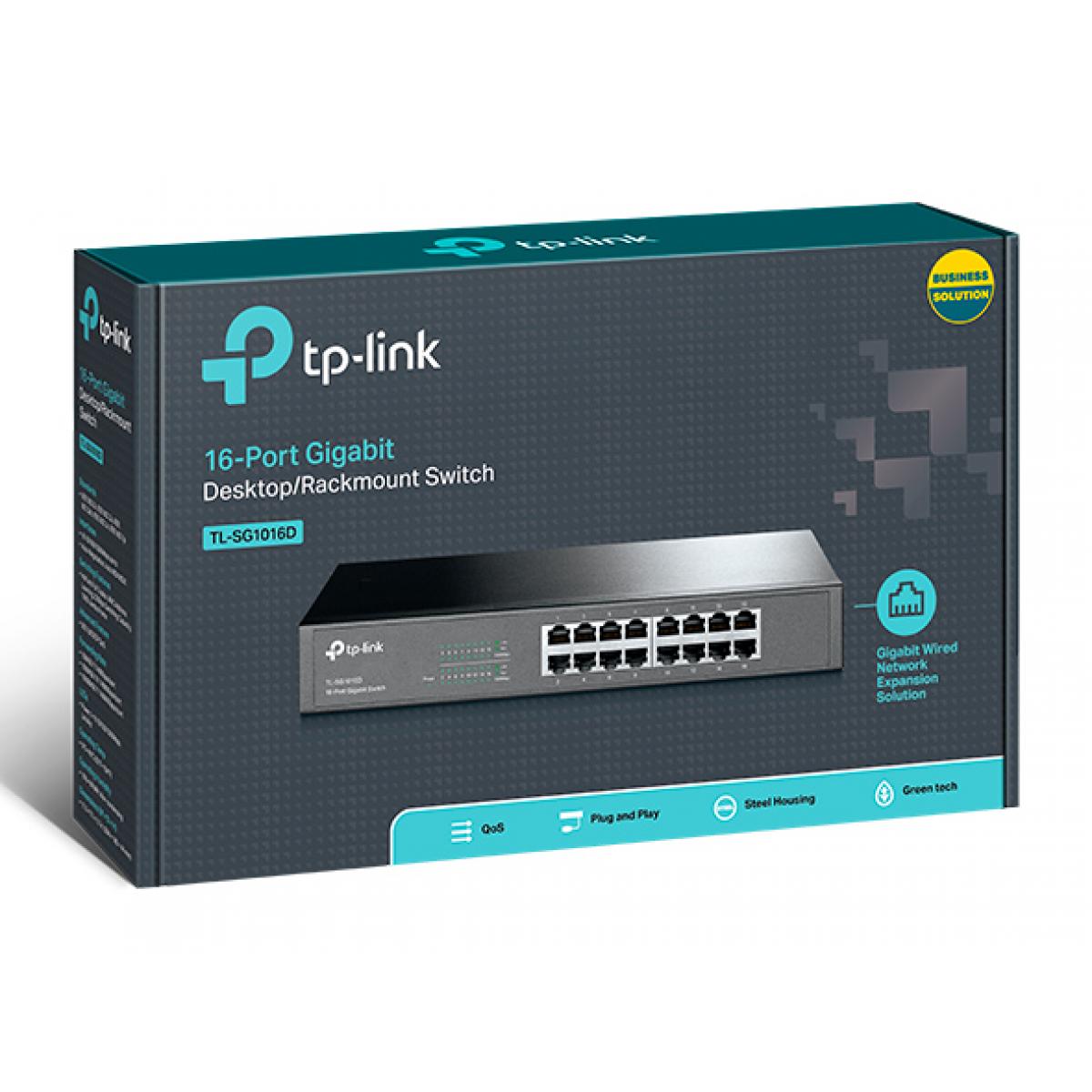 Switch 16p Puertos Sg1016d 16p Gigabit Tp-link