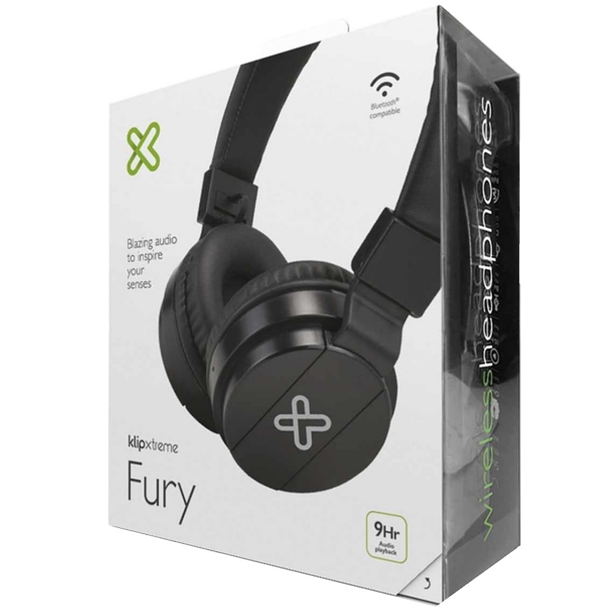 Auriculares Bluetooth Vincha Fury Negro Klip Xtreme
