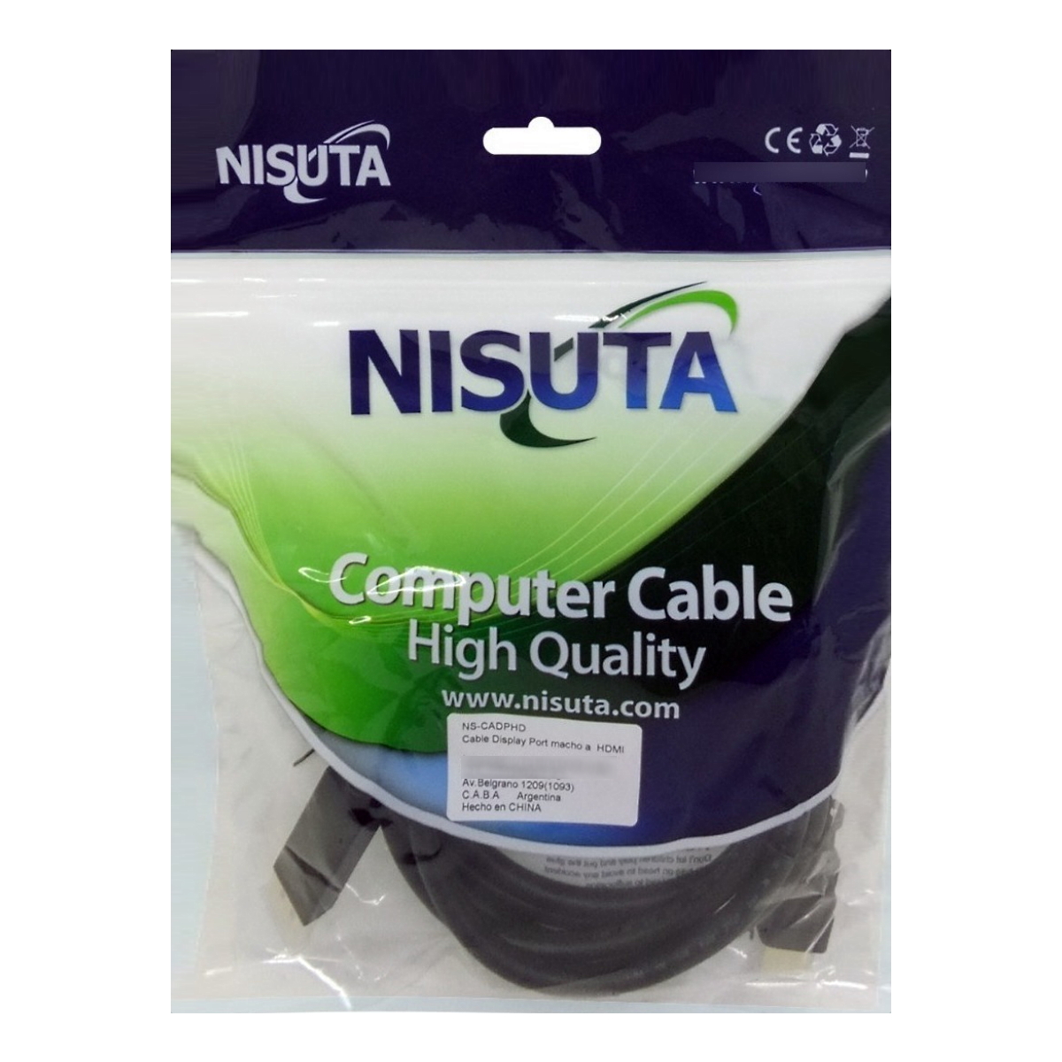 Cable Displayport a HDMI 1.8m (No Es Bidireccional)