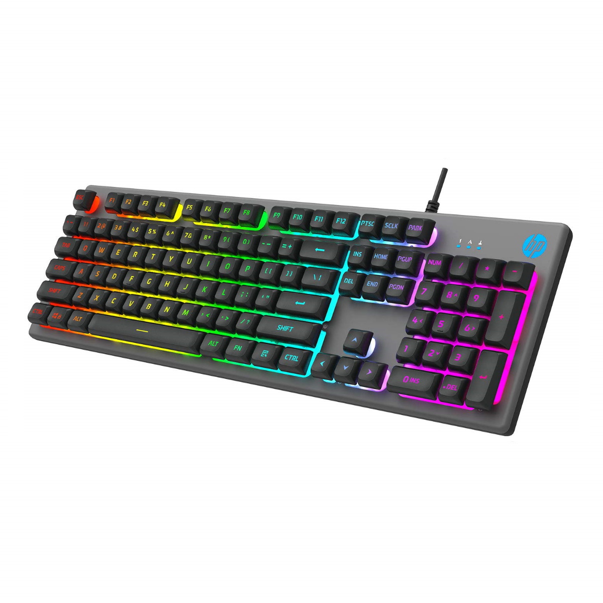 Teclado Gamer K500F Gris HP