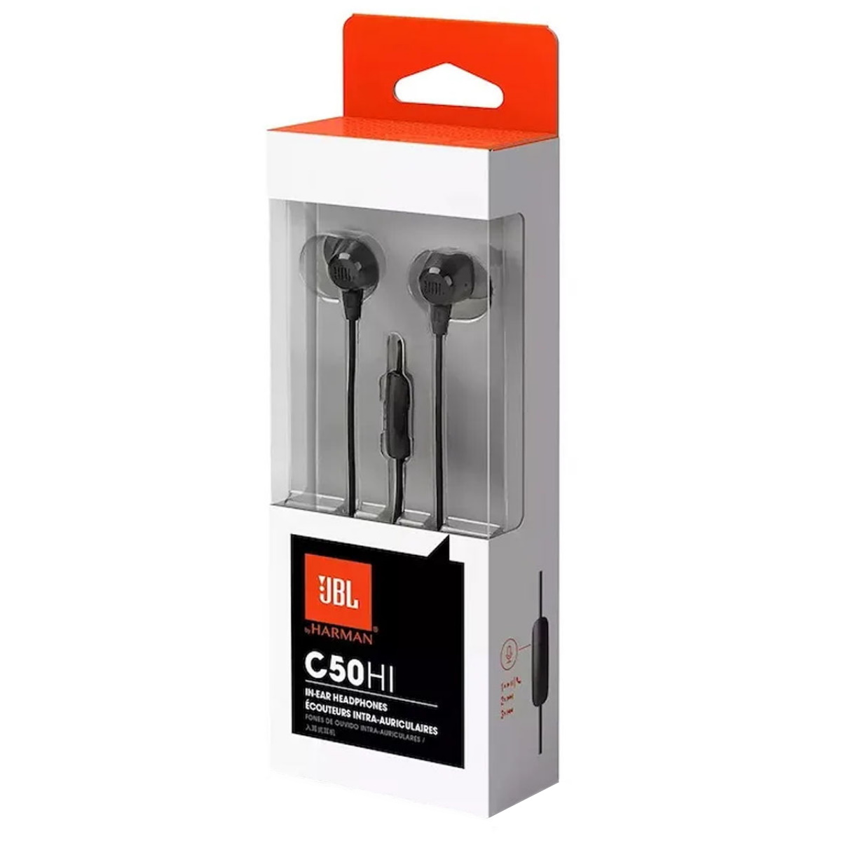 Auriculares Cable In Ear C50HI Negro Jbl