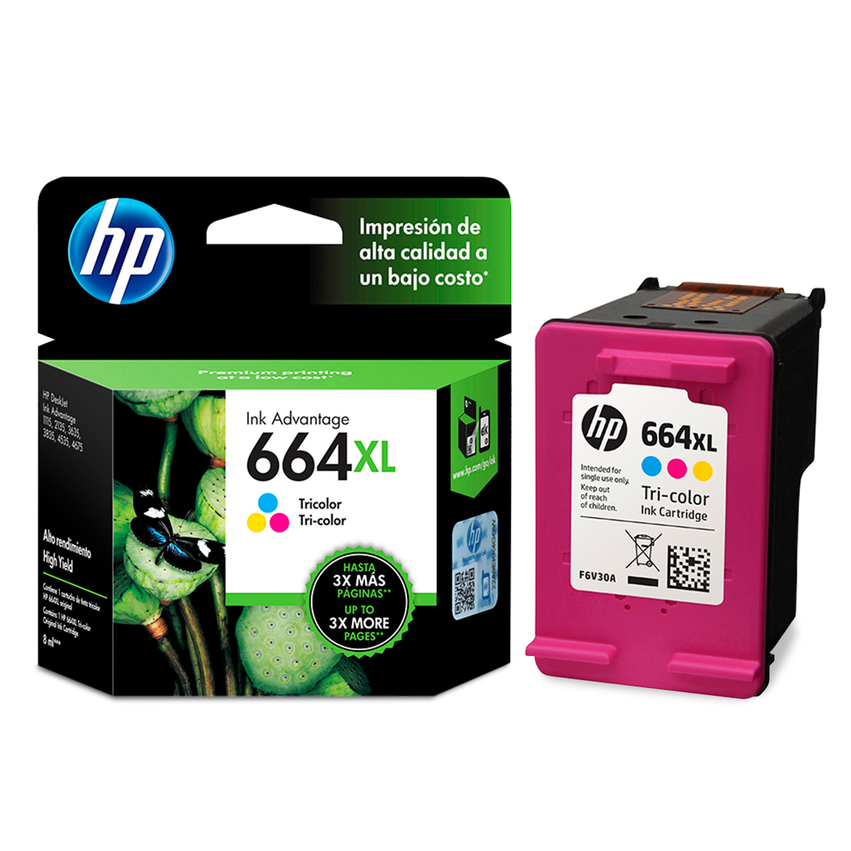Cartucho Hp 664xl Color Original