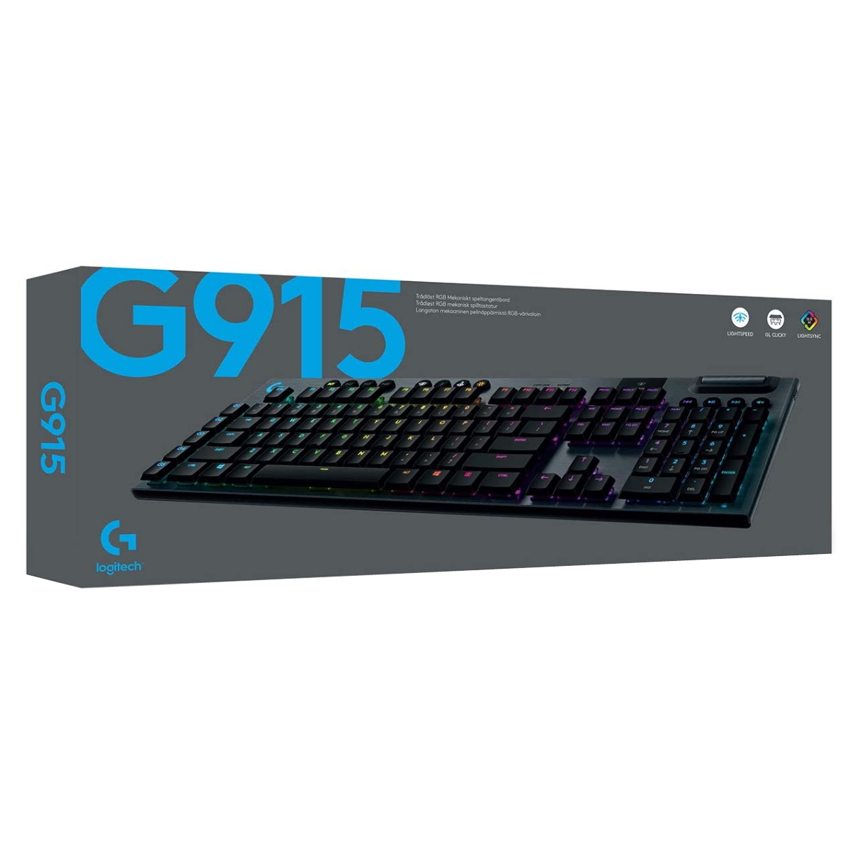 Teclado Gamer Mecanico Inalambrico G915 RGB Switch Brown Logitech