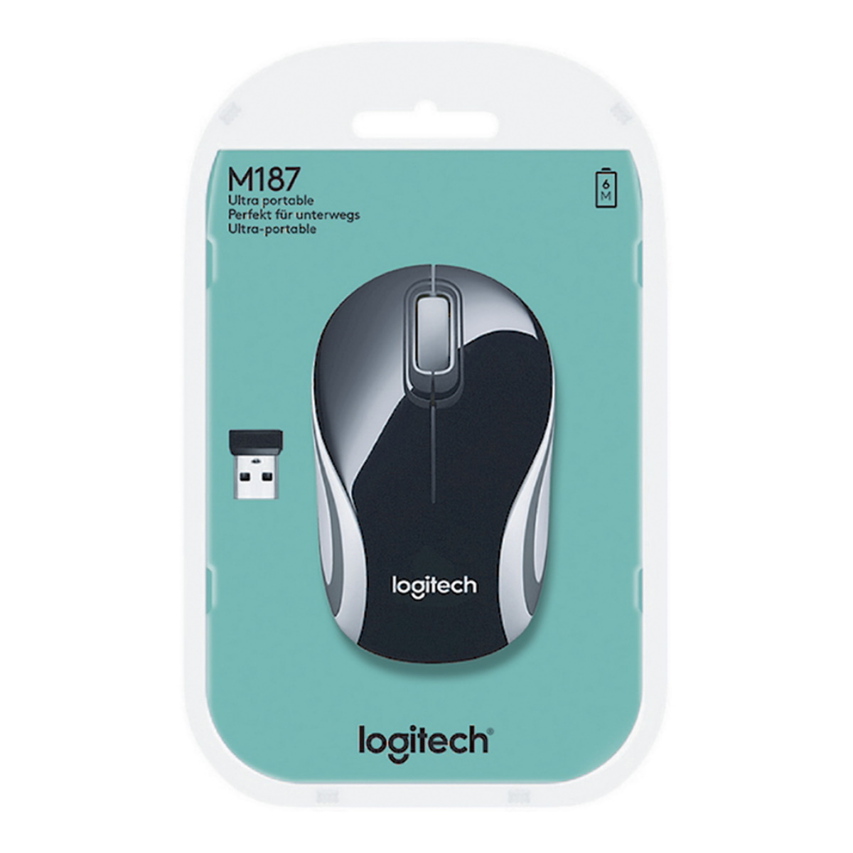 Mouse Inalambrico M187 Negro Logitech