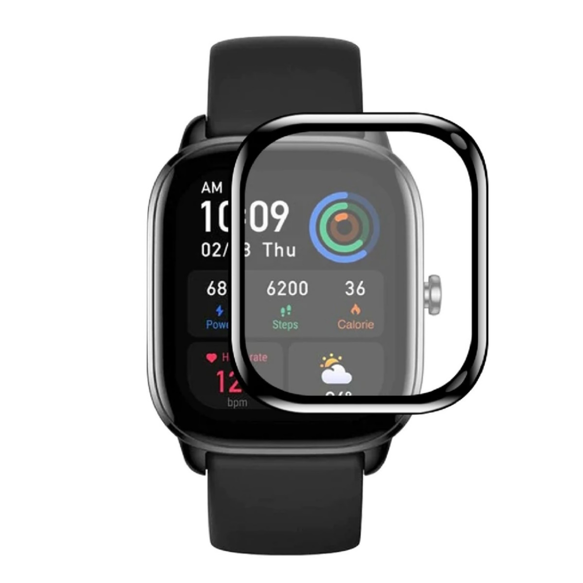 Vidrio Templado Borde Negro Gts 4 Mini Amazfit