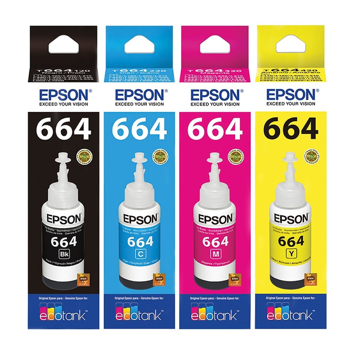 Tinta Epson L200 664 Ecotank Negro Original