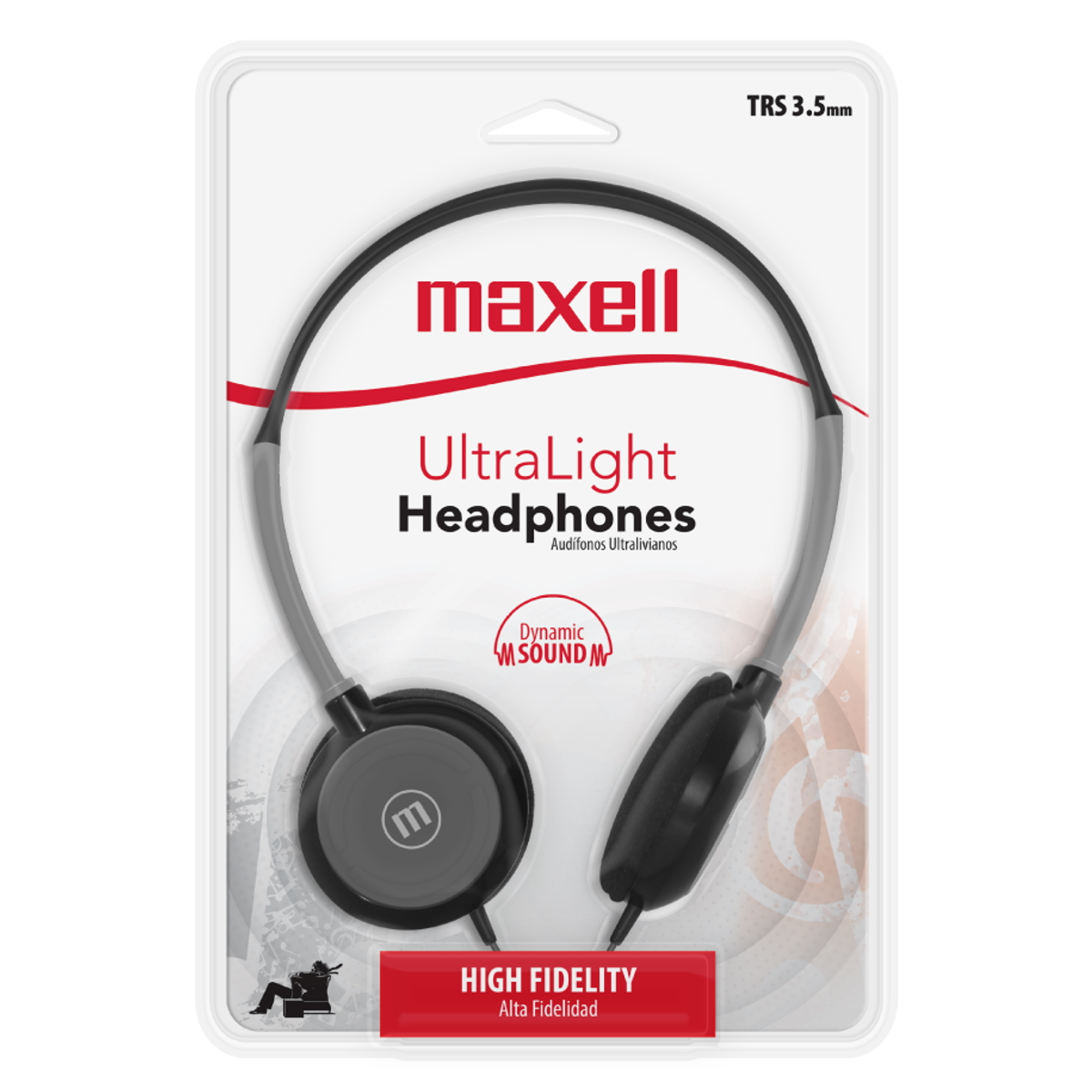 Auriculares Stereo 3.5mm HP-200 Negro Maxell
