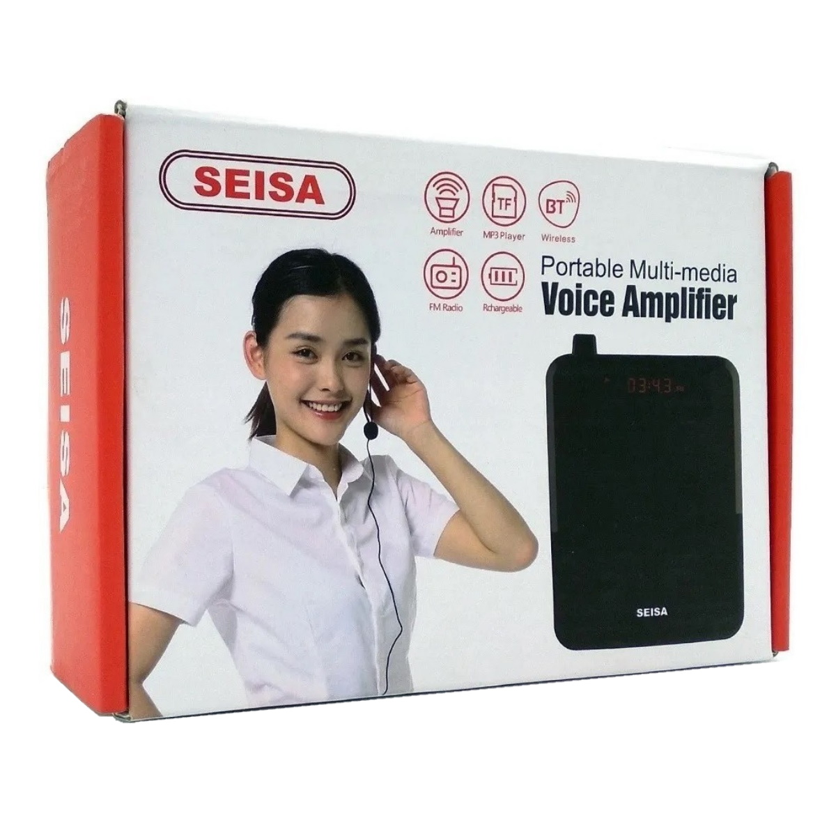 Megafono Amplificador C/ Bluetooth C/ Microfono Seisa