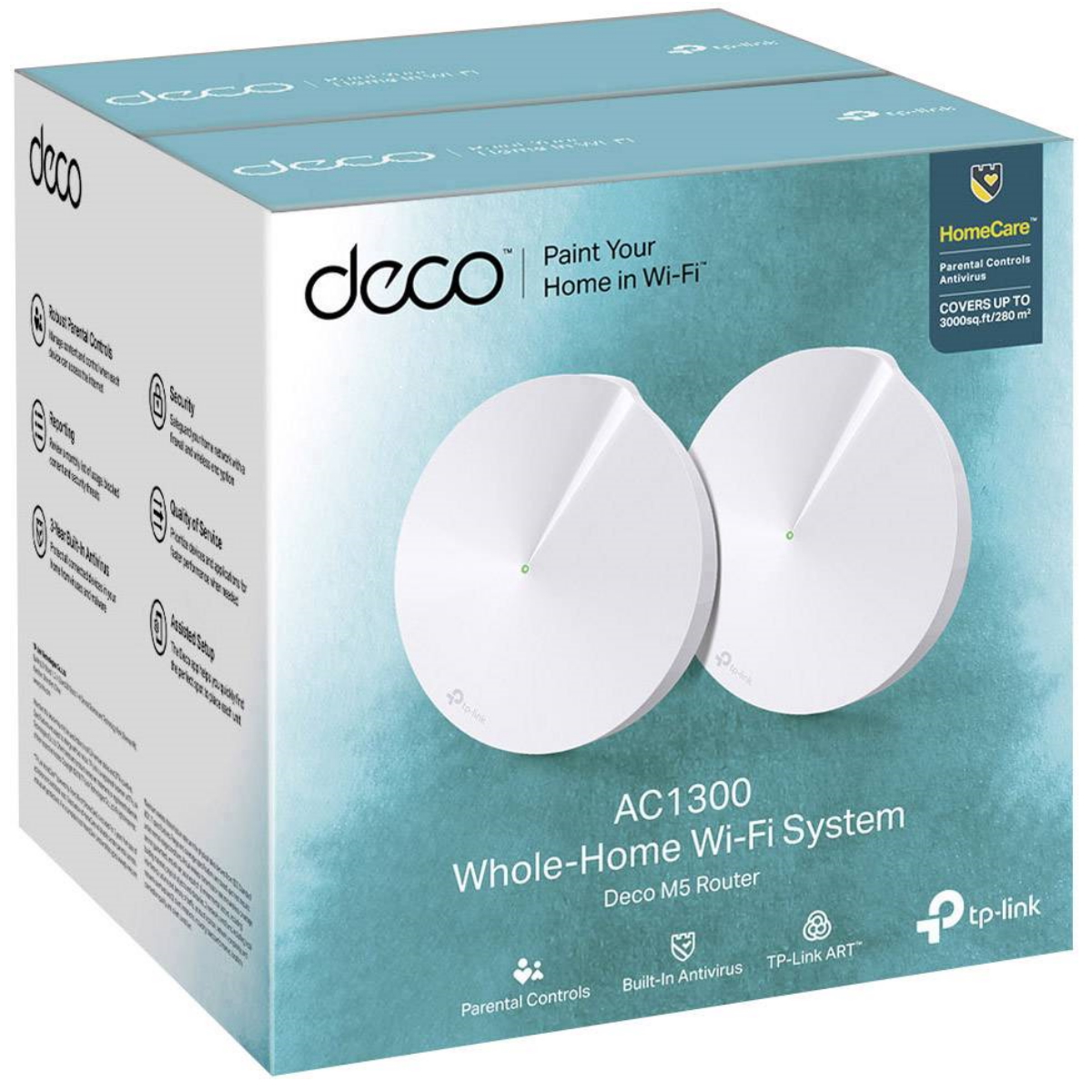 Sistema Wifi Deco M5 Pack 2 Mesh Ac1300 Tp-Link