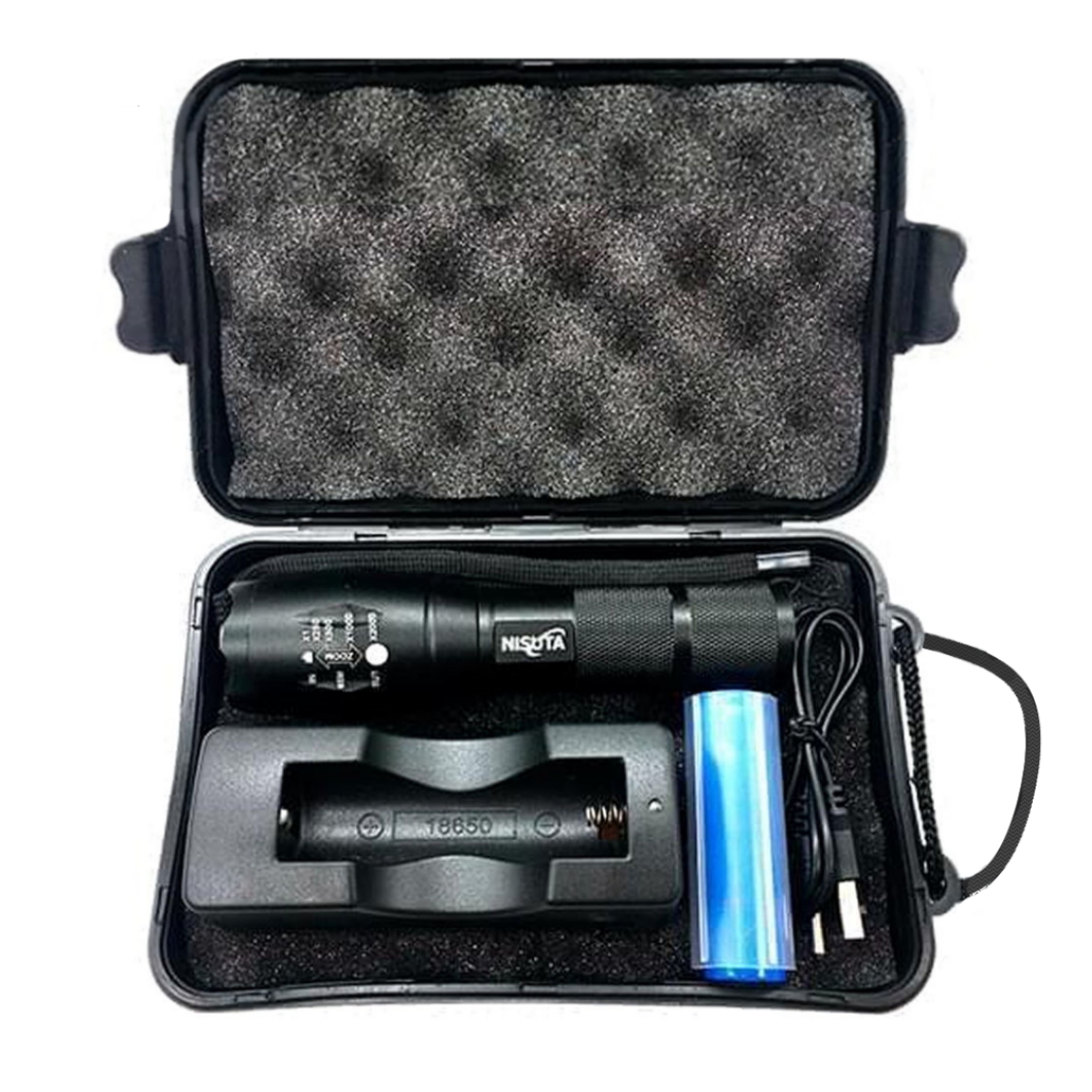 Linterna Cree Led t6 10W Zomm - recargable Tipo Vincha Nisuta
