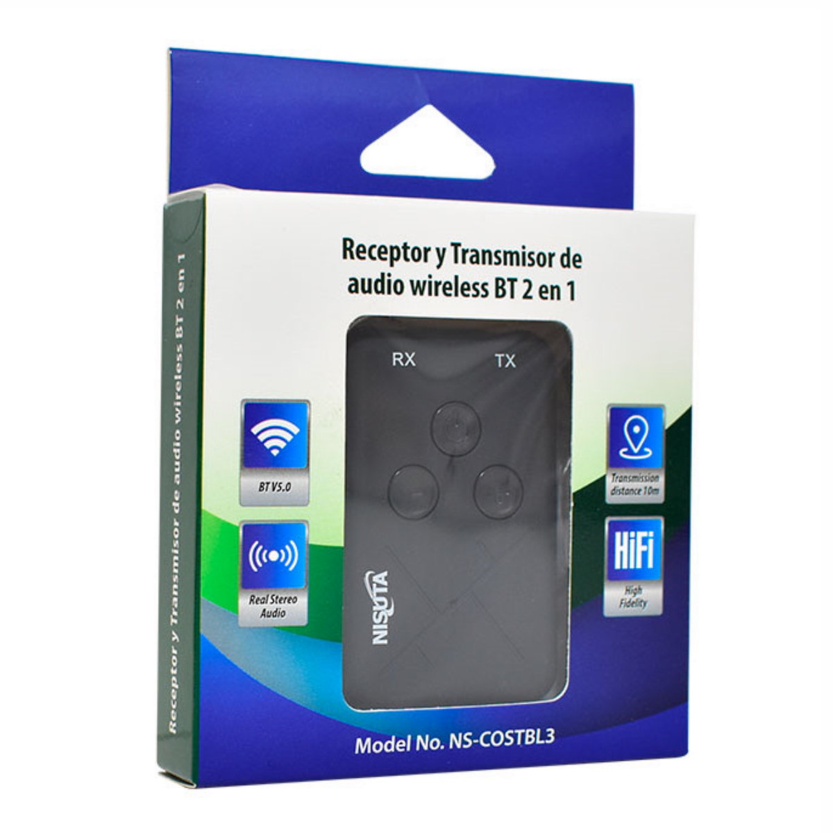 Emisor o receptor transmisor de audio bluetooth Nisuta