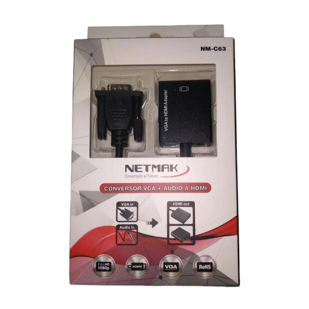 Conversor VGA a HDMI (No Bidireccional) Netmak