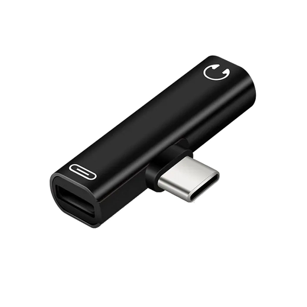 Adaptador USB C M a USB C H a Jack 3.5mm ( NO MIC)