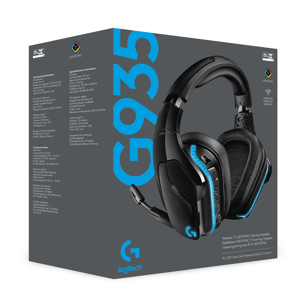Auriculares Gamer Inalámbrico G935 Logitech