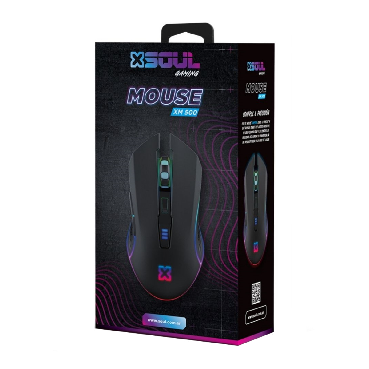 Mouse Gamer USB XM 500 3200 DPI Soul