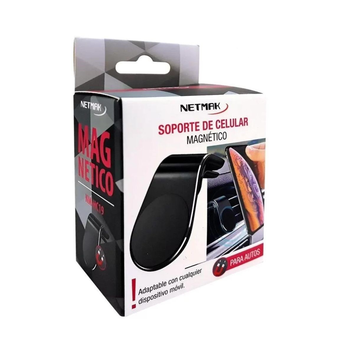 Soporte Celular Auto Magnetico NM-HC19 Netmak