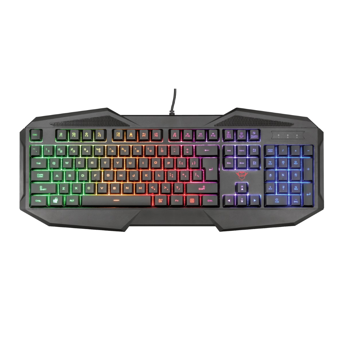 Kit Teclado Mouse MousePad Auriculares Gamer Gxt-1180rw Trust