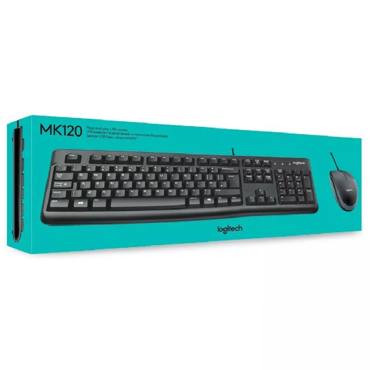 Kit Teclado Mouse Mk120 Español Logitech