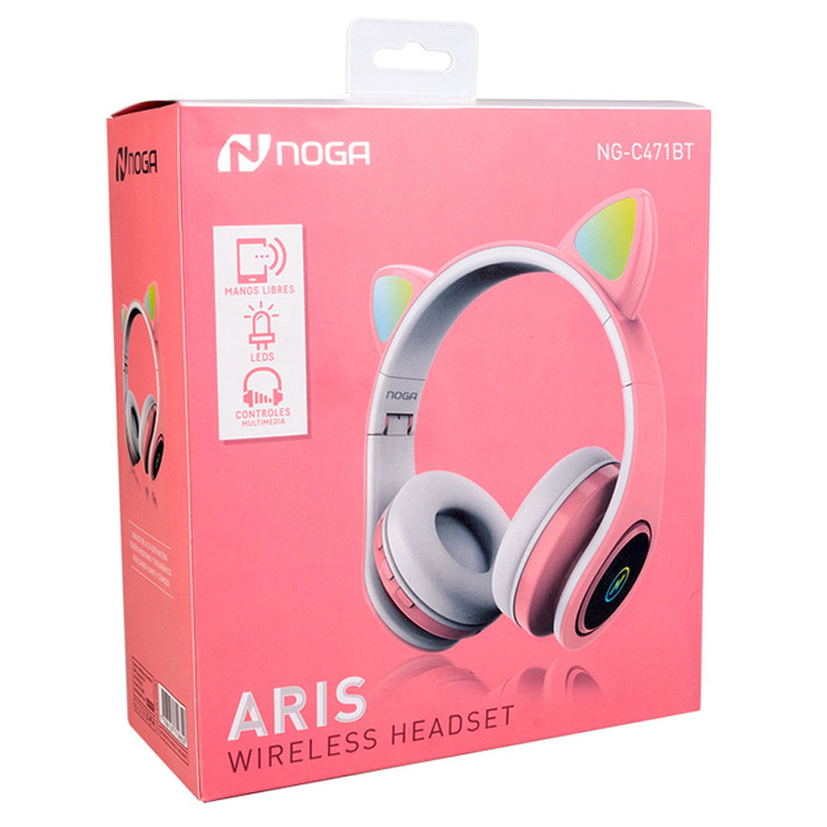 Auriculares Bluetooth Vincha Aris C471BT Rosa Noga