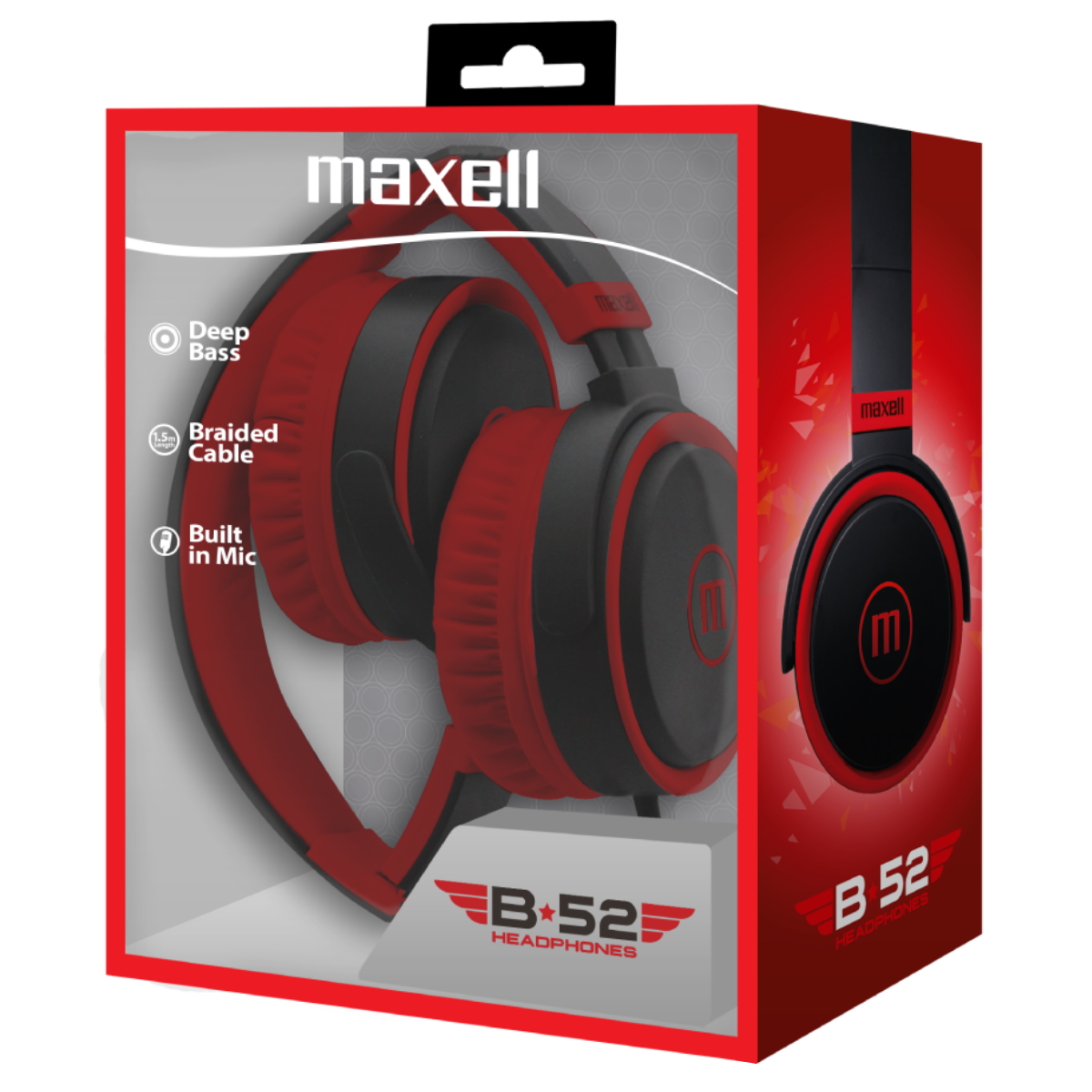 Auriculares Vincha B52 Rojo Maxell