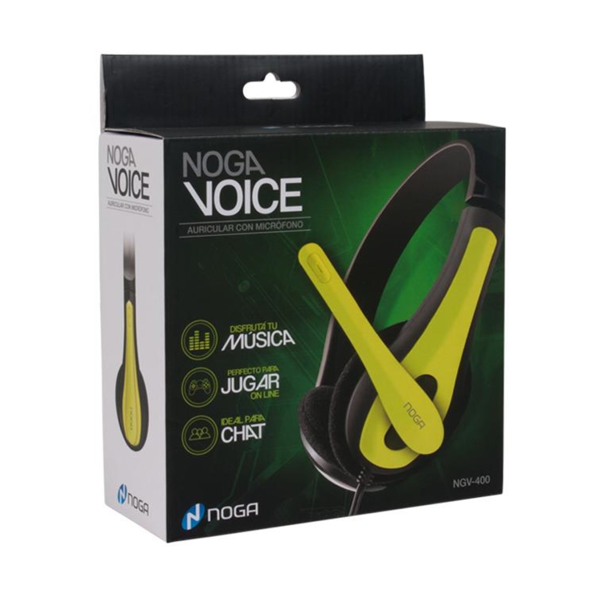 Auriculares Gamer Pc Voice NGV-400 Blanco Noga