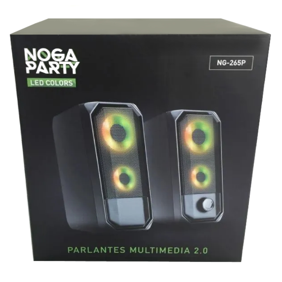 Parlantes Pc Gamer Led 2.0 NG-265P Noga