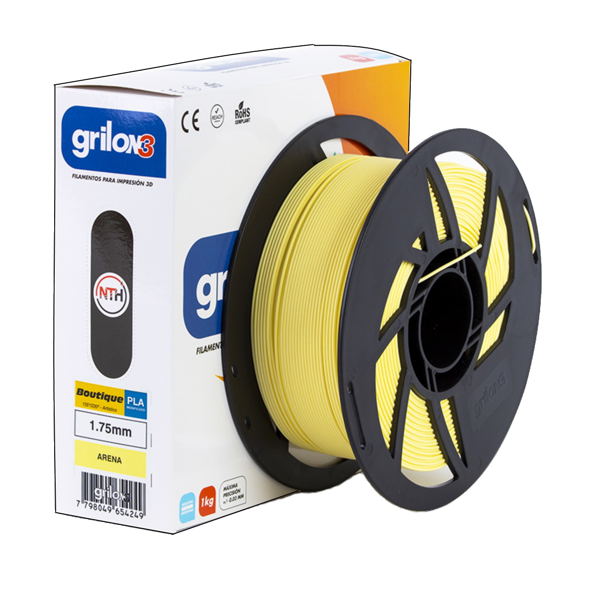 Filamento Pla Boutique Arena 1.75mm 1Kg Grilon3