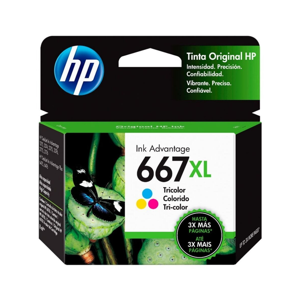 Cartucho HP 667XL Color Original