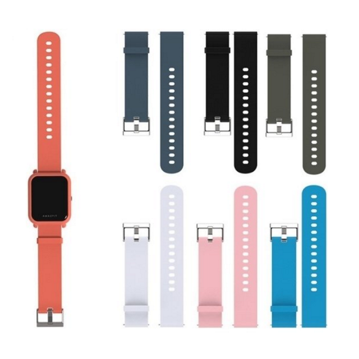 Pulsera Bip/Gtr/Gts 42mm Negro Amazfit