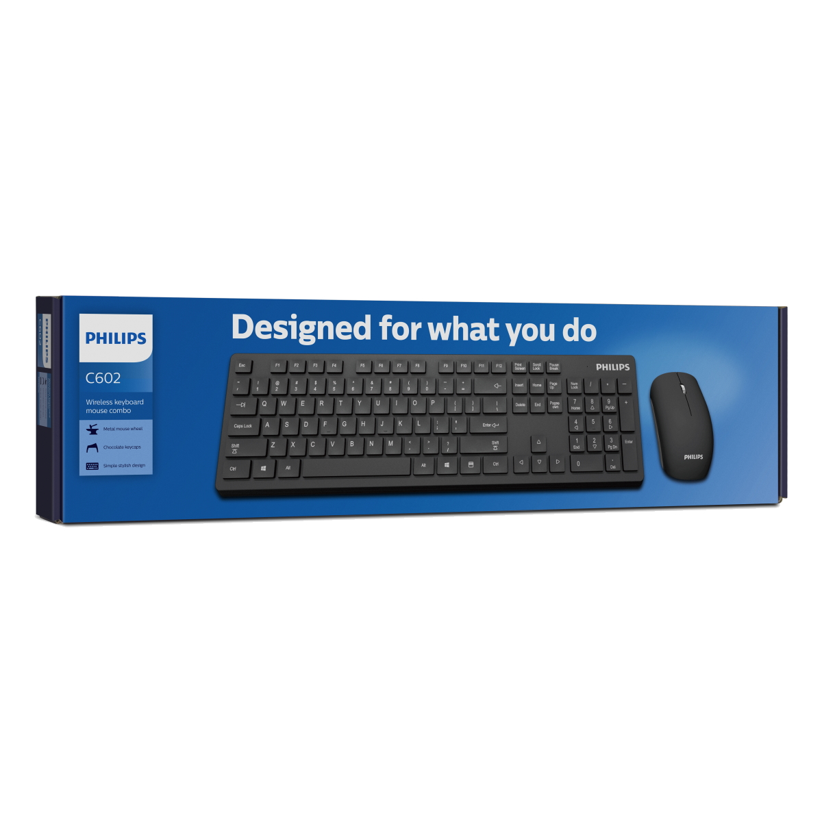 Kit Teclado Mouse Inalambrico C602 Philips