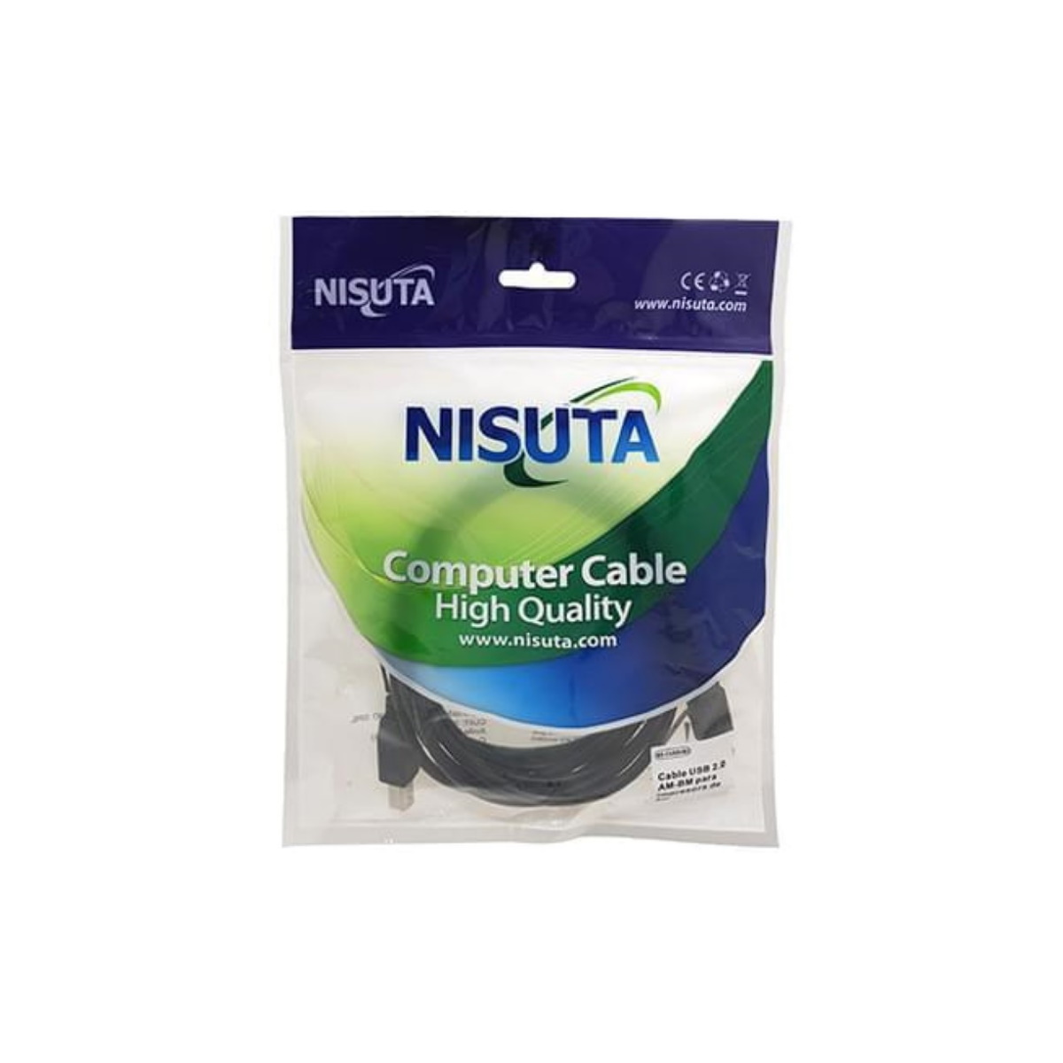 Cable Usb A Usb B Impresora 1.8m Nisuta