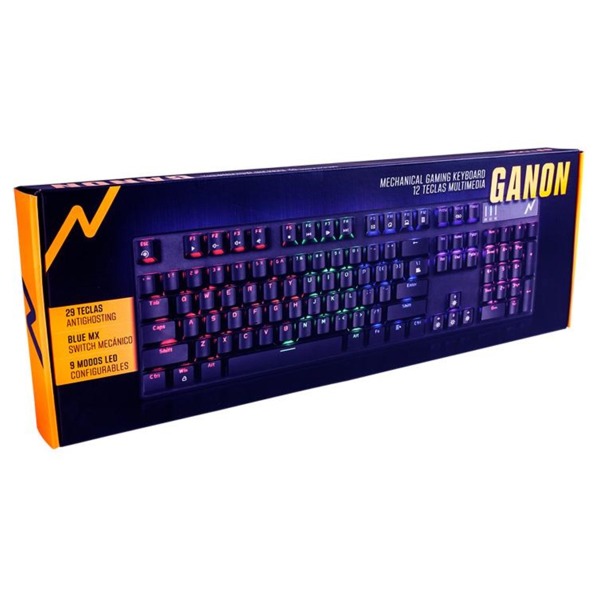 Teclado Mecanico Gamer Retroiluminado Ganon Noga