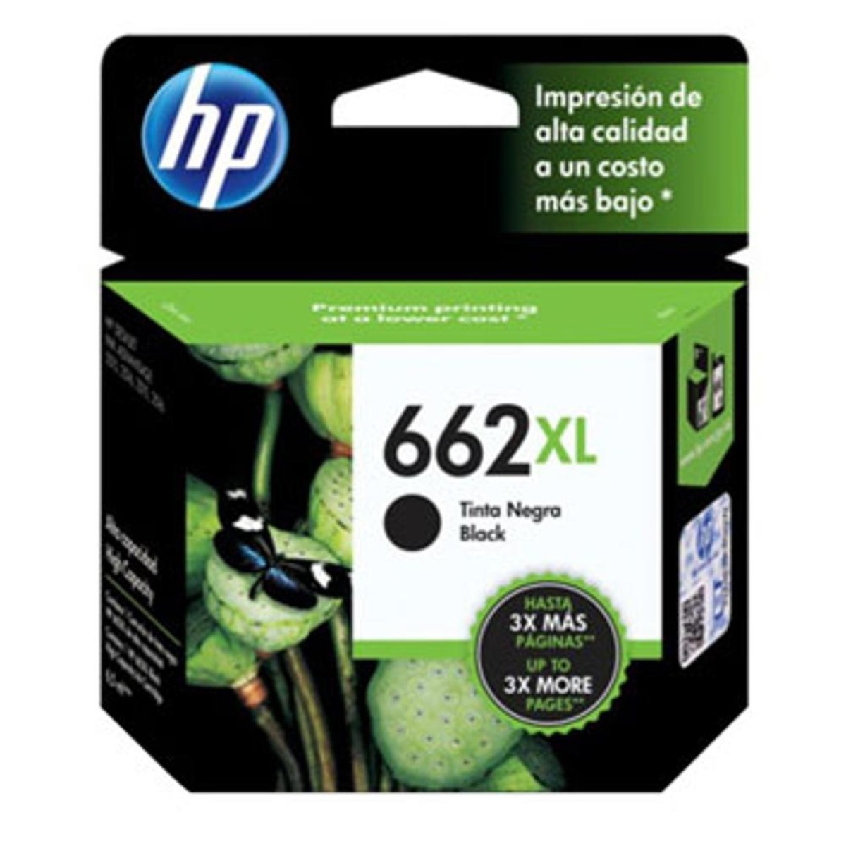 Cartucho Hp 662xl Negro Original