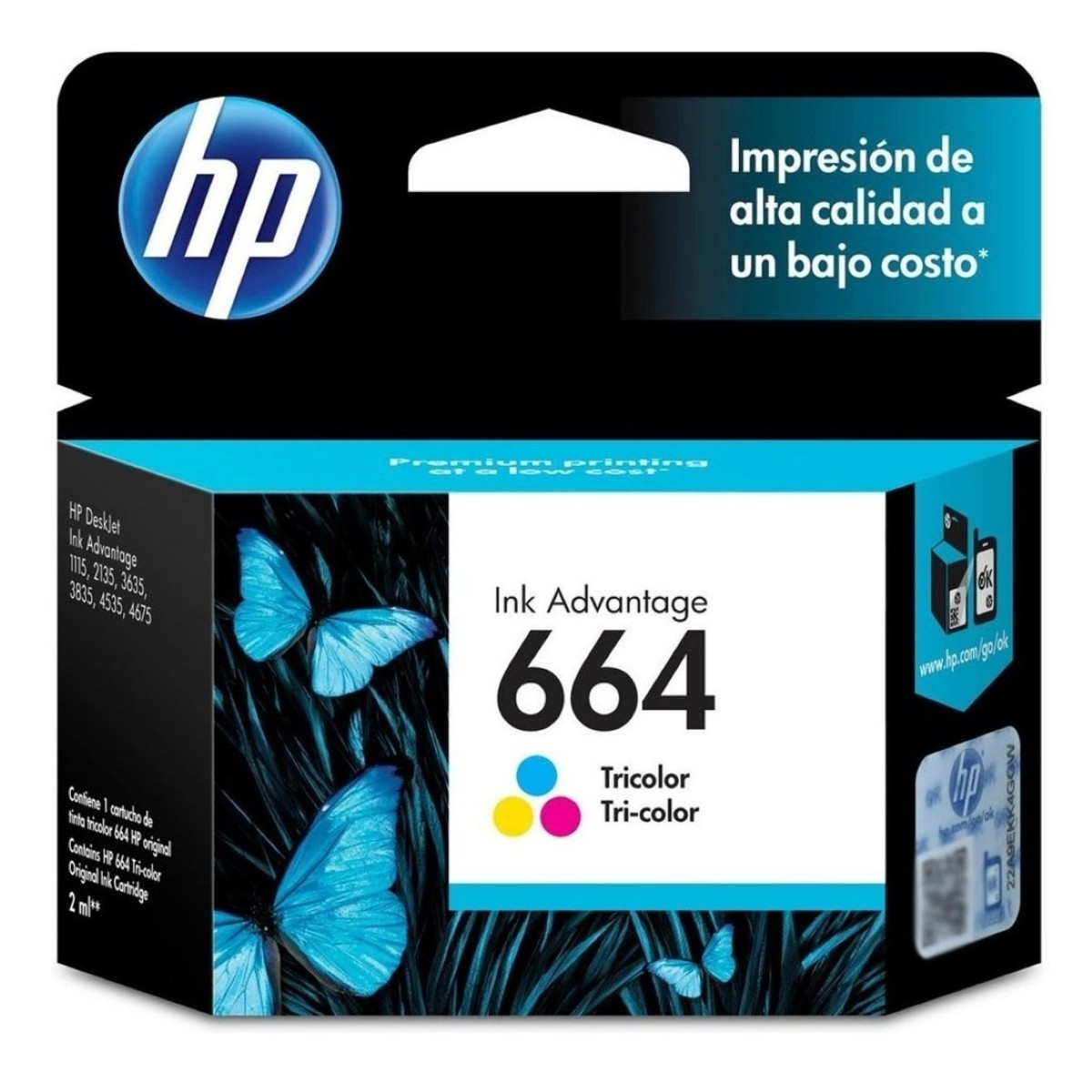 Cartucho Hp 664 Color Original