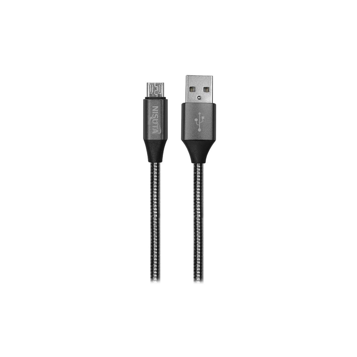 Cable MicroUSB a USB 2.1A 1m Mallado Nisuta