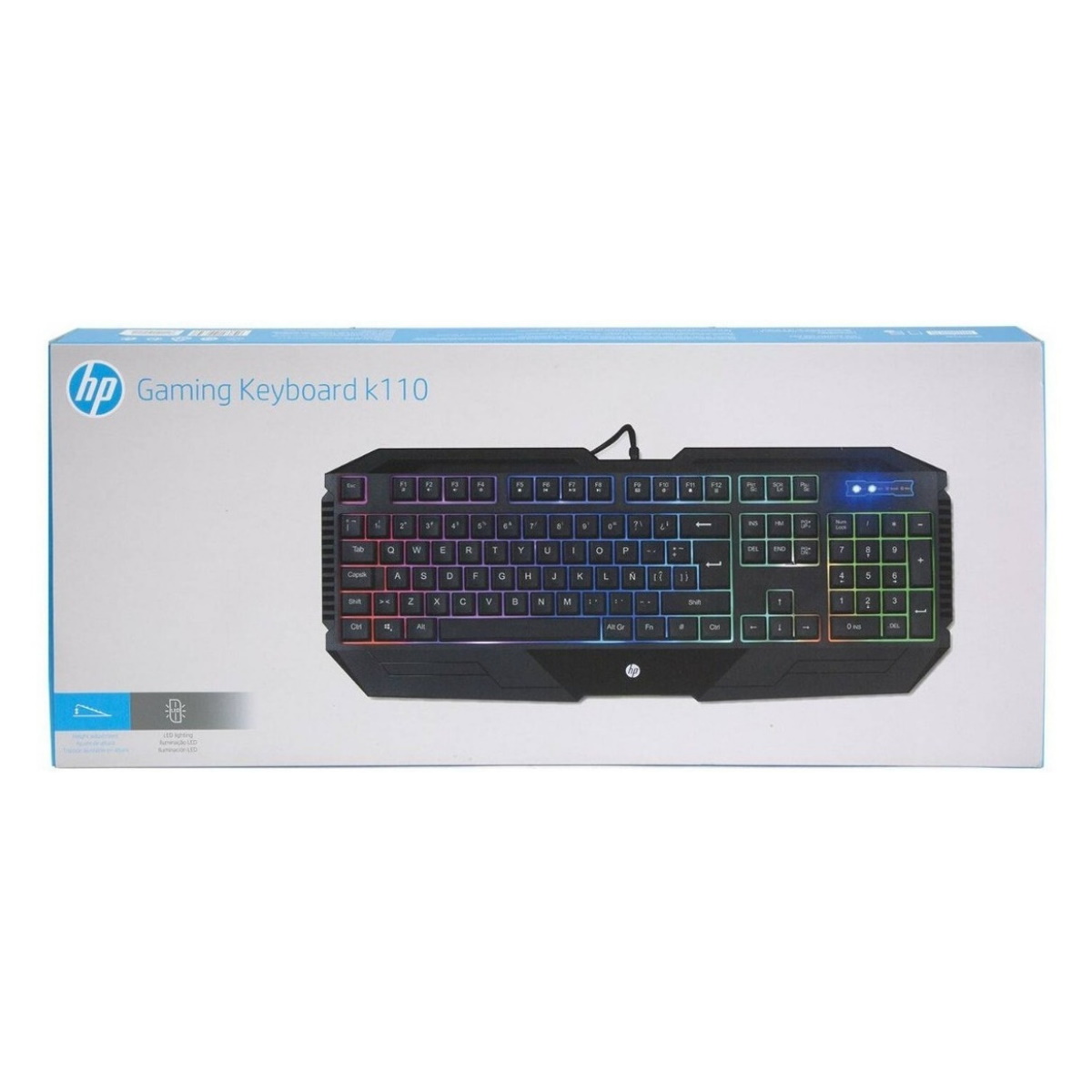 Teclado Gamer Retroiluminado K110 Negro HP